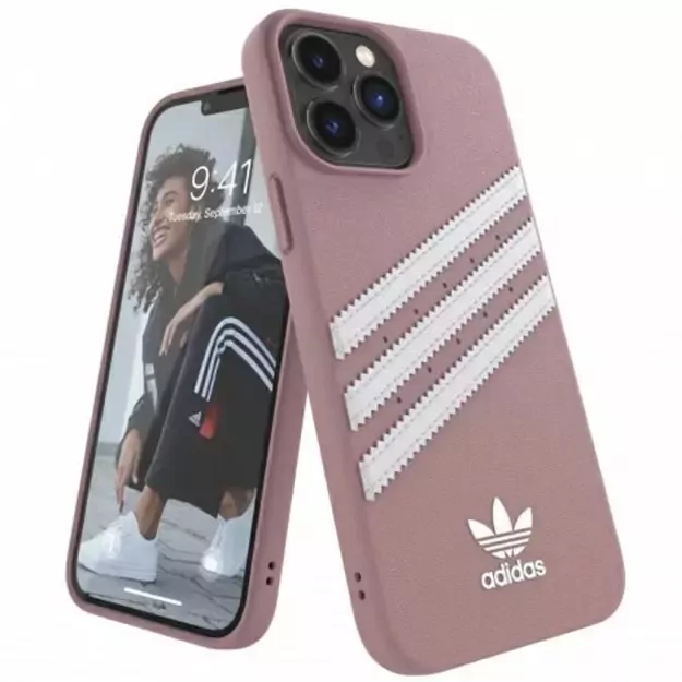 Adidas OR Moulded Case PU iPhone 13 Pro Max 6,7  różowy/pink 47809