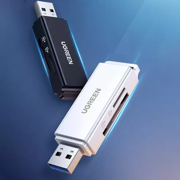 Ugreen Portable TF/SD Card Reader for USB 3.0 Black (CM104) 3
