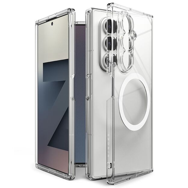 Ringke Fusion Magnetic MagSafe Case for Samsung Galaxy Z Fold 7 - Clear 2