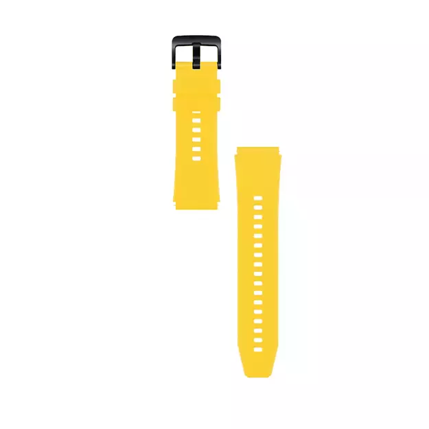 Silicone Strap for Huawei Watch GT 2 / 3 / 4 / 2 Pro / 3 Pro / 4 Pro / GT 2e - Yellow 9
