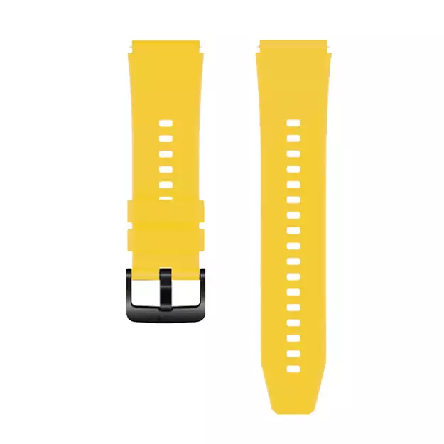 Silicone Strap for Huawei Watch GT 2 / 3 / 4 / 2 Pro / 3 Pro / 4 Pro / GT 2e - Yellow 10