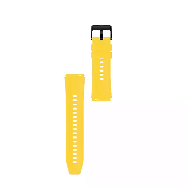 Silicone Strap for Huawei Watch GT 2 / 3 / 4 / 2 Pro / 3 Pro / 4 Pro / GT 2e - Yellow 8