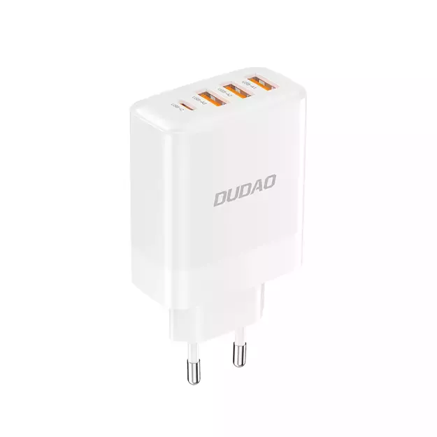Dudao A5HEU network charger 3x USB-A 1x USB-C PD20W - white
