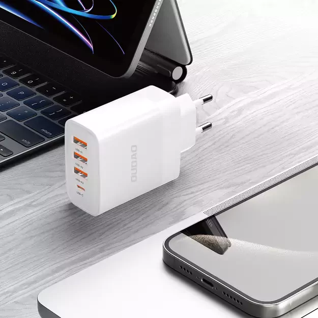 Dudao A5HEU network charger 3x USB-A 1x USB-C PD20W - white 2