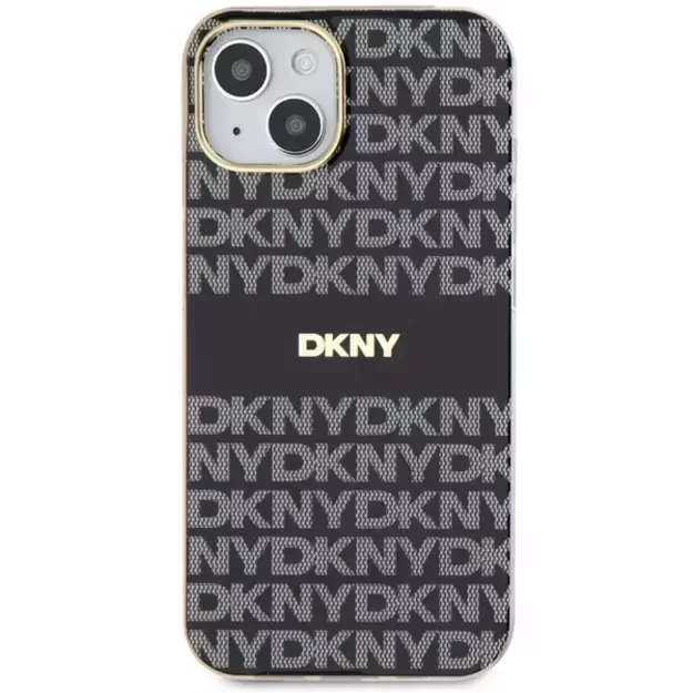 DKNY IML Mono &amp  Stripe MagSafe Case for iPhone 15 Plus / 14 Plus - Black 9