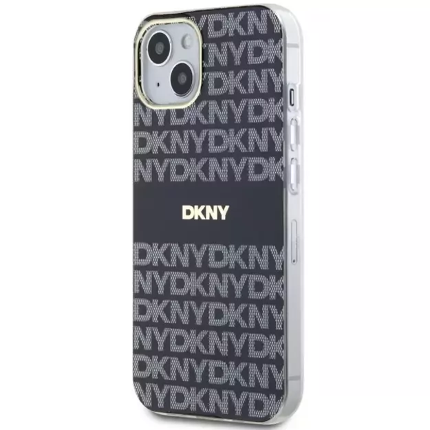 DKNY IML Mono &amp  Stripe MagSafe Case for iPhone 15 Plus / 14 Plus - Black 8