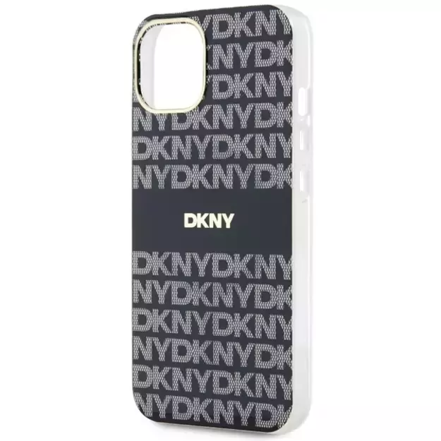 DKNY IML Mono &amp  Stripe MagSafe Case for iPhone 15 Plus / 14 Plus - Black 12