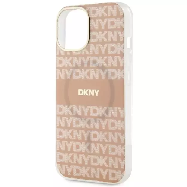 DKNY IML Mono &amp  Stripe MagSafe case for iPhone 15 / 14 / 13 - pink 12
