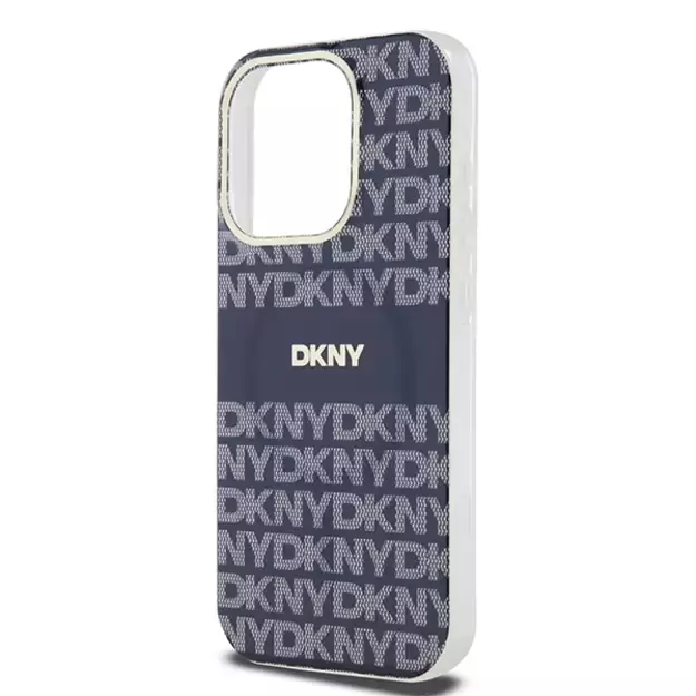 DKNY IML Mono &amp  Stripe MagSafe case for iPhone 15 Pro Max - blue 12