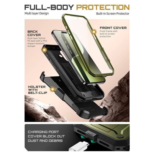 Supcase UB Pro iPhone 17 Case - Green 2