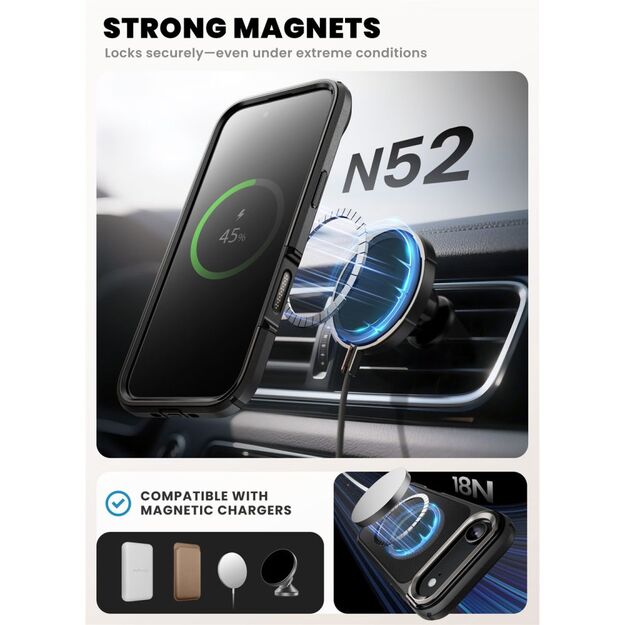 Supcase IBLSN Ares Flip Mag MagSafe Case for iPhone 17 Air - Black 5