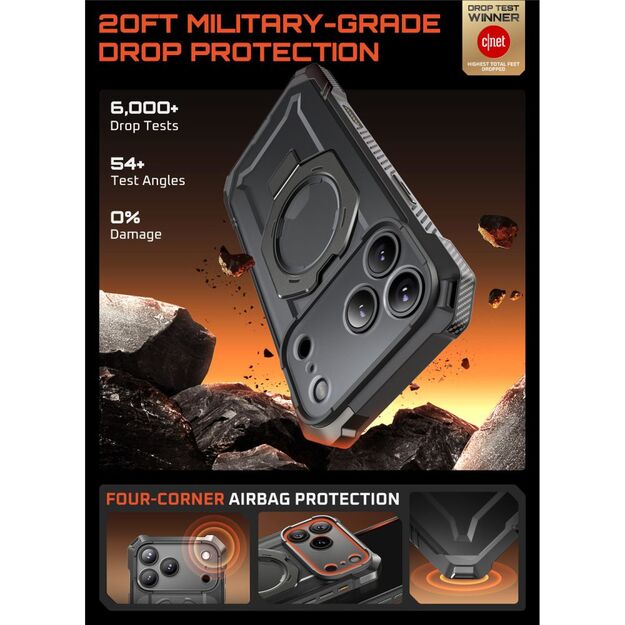 Supcase UB Grip Mag MagSafe Case for iPhone 17 Pro Max - Gray 2