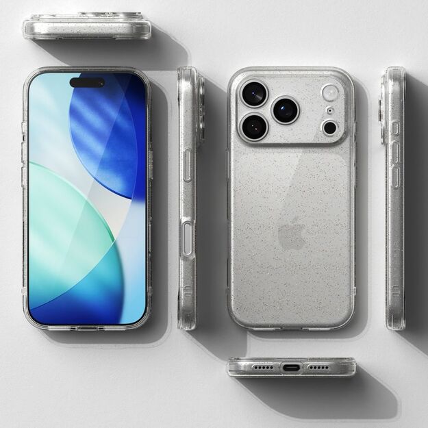 Ringke Air Case for iPhone 17 Pro - Clear and Glitter 4