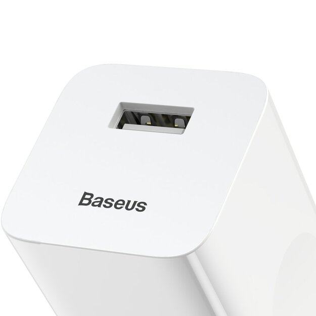 Baseus Charging Quick Charger CCALL-BX02 USB-A 24W QC 3.0 Network Charger - White 6