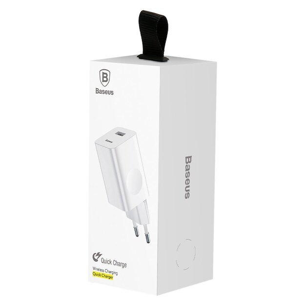 Baseus Charging Quick Charger CCALL-BX02 USB-A 24W QC 3.0 Network Charger - White 8