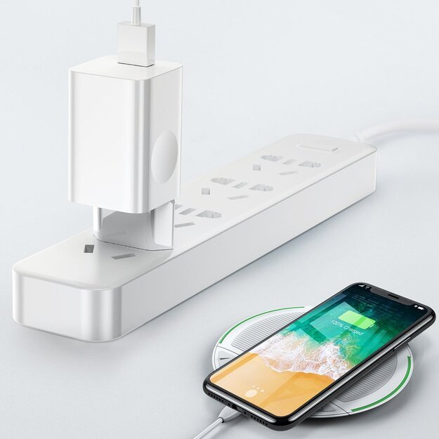 Baseus Charging Quick Charger CCALL-BX02 USB-A 24W QC 3.0 Network Charger - White 11