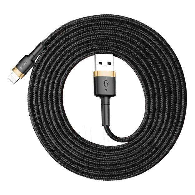 Baseus Cafule USB-A / Lightning 1.5A QC 3.0 cable 2 m - black and gold 4