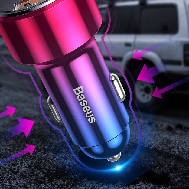 Baseus Magic Series PPS CCMLC20C-01 car charger 45W USB-C PD / USB-A QC - black 15