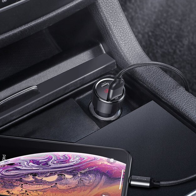 Baseus Magic Series PPS CCMLC20C-01 car charger 45W USB-C PD / USB-A QC - black 8