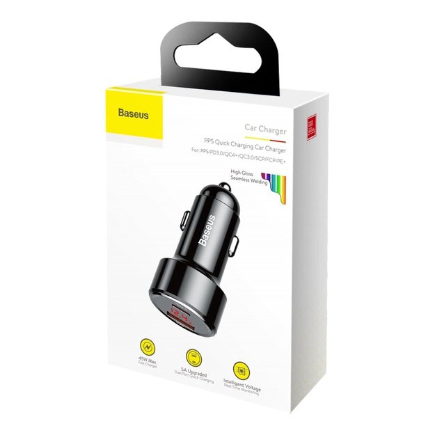 Baseus Magic Series PPS CCMLC20C-01 car charger 45W USB-C PD / USB-A QC - black 5