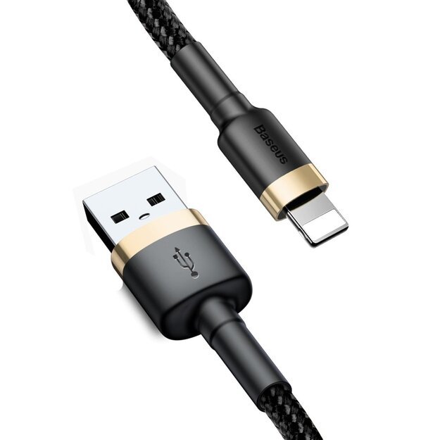 Baseus Cafule USB-A / Lightning 2A QC 3.0 cable 3 m - black and gold 8