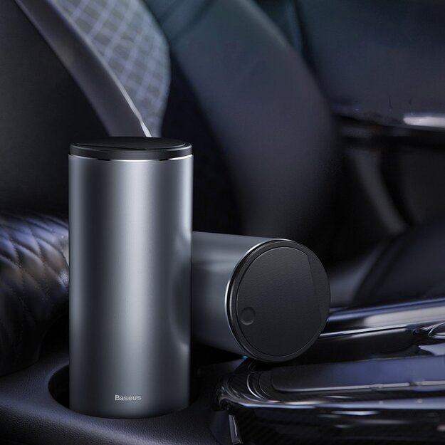 Baseus Mini Car Waste Bin with Lid Black (CRLJT-01) 8