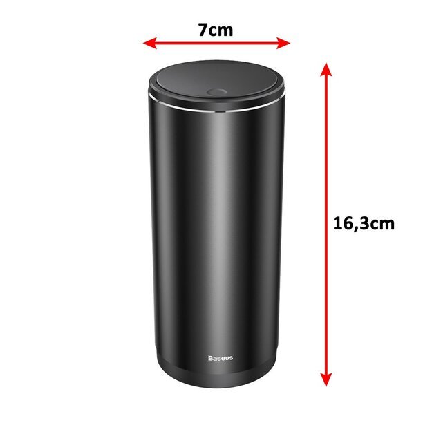 Baseus Mini Car Waste Bin with Lid Black (CRLJT-01) 23