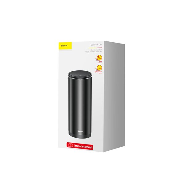 Baseus Mini Car Waste Bin with Lid Black (CRLJT-01) 26
