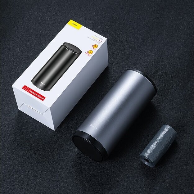 Baseus Mini Car Waste Bin with Lid Black (CRLJT-01) 25