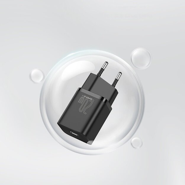 Baseus Super Si 1C fast charger USB Type C 20W Power Delivery + USB Type C - Lightning cable 1m black (TZCCSUP-B01) 14