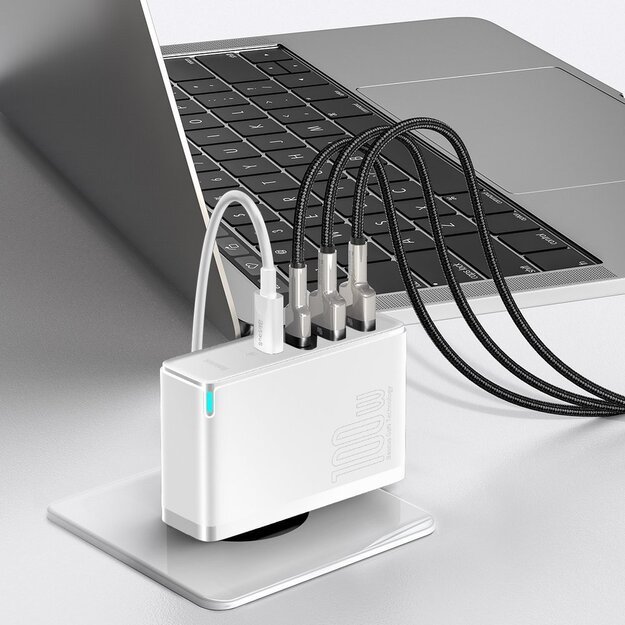 Baseus GaN2 Pro fast charger 100W USB / USB Type C Quick Charge 4+ Power Delivery white (CCGAN2P-L02) 10