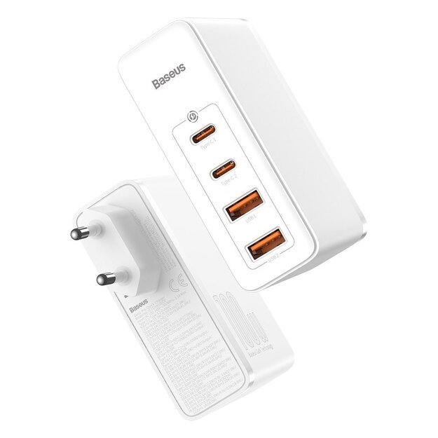 Baseus GaN2 Pro fast charger 100W USB / USB Type C Quick Charge 4+ Power Delivery white (CCGAN2P-L02) 4