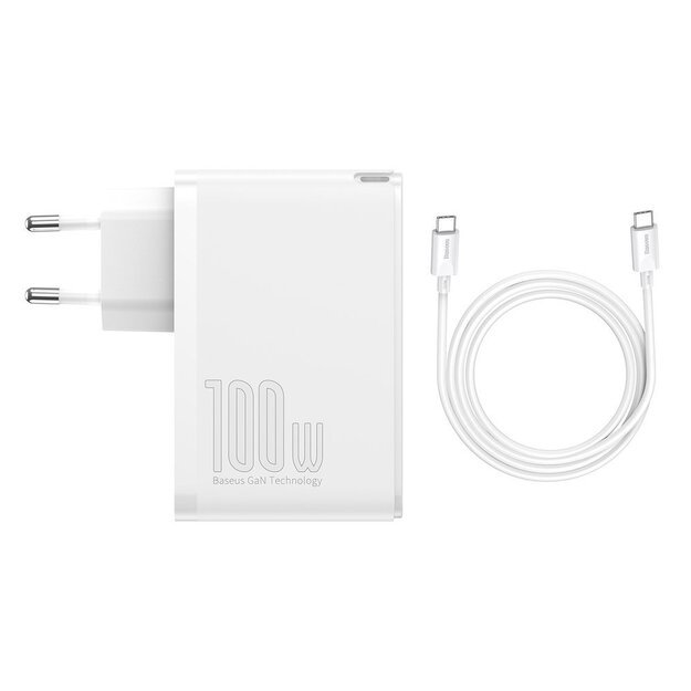 Baseus GaN2 Pro fast charger 100W USB / USB Type C Quick Charge 4+ Power Delivery white (CCGAN2P-L02) 11
