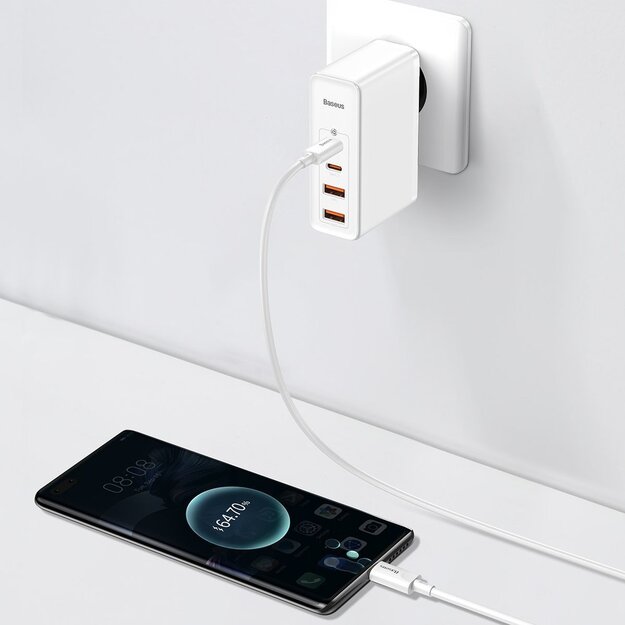 Baseus GaN2 Pro fast charger 100W USB / USB Type C Quick Charge 4+ Power Delivery white (CCGAN2P-L02) 2