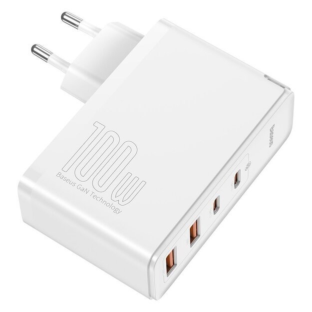Baseus GaN2 Pro fast charger 100W USB / USB Type C Quick Charge 4+ Power Delivery white (CCGAN2P-L02) 1