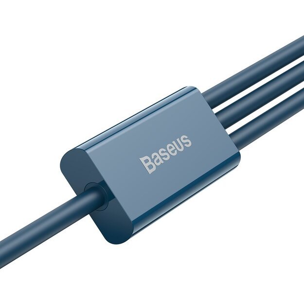 Baseus Superior 3in1 USB cable - Lightning / USB Type C / micro USB 3.5 A 1.5 m blue (CAMLTYS-03) 4