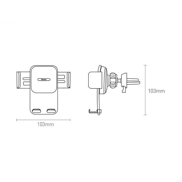 Baseus car holder for air vent black (SUYK000101) 20