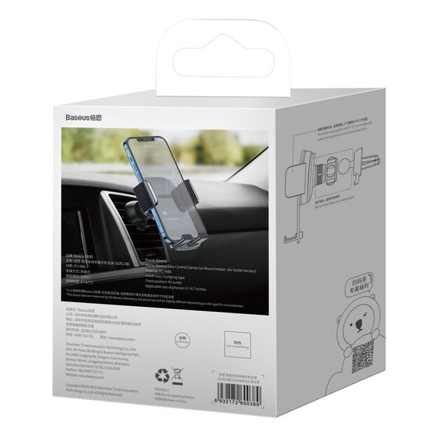 Baseus car holder for air vent black (SUYK000101) 5