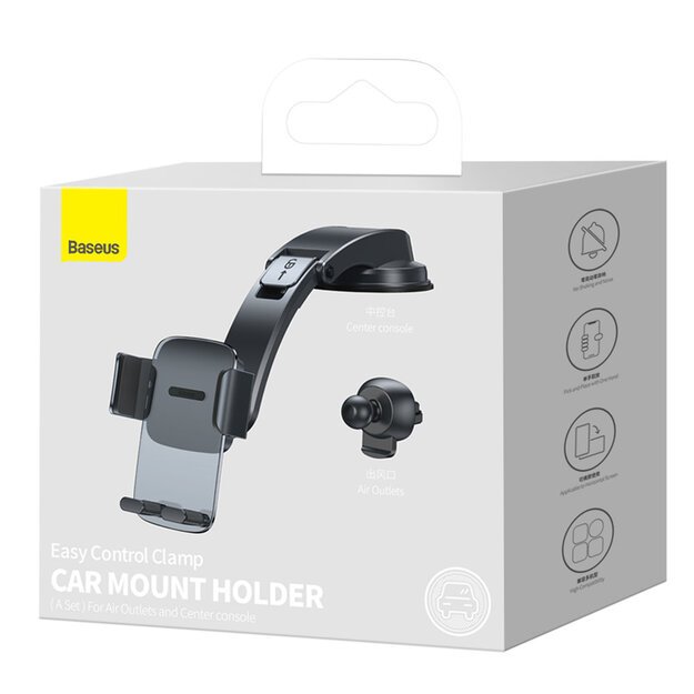 Baseus 2in1 car holder for cockpit and ventilation grille black (SUYK000001) 4