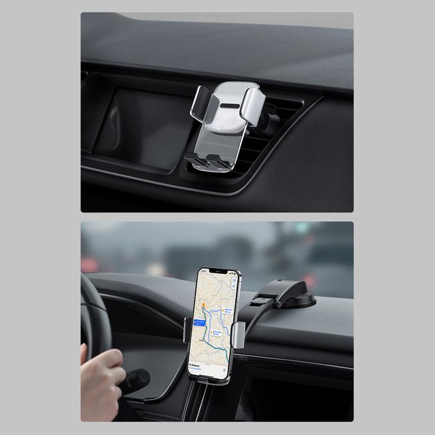 Baseus 2in1 car holder for cockpit and ventilation grille black (SUYK000001) 16