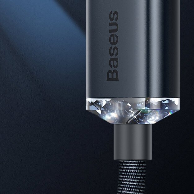 Baseus Crystal Shine Series cable USB cable for fast charging and data transfer USB Type A - Lightning 2.4A 2m black (CAJY000101) 10