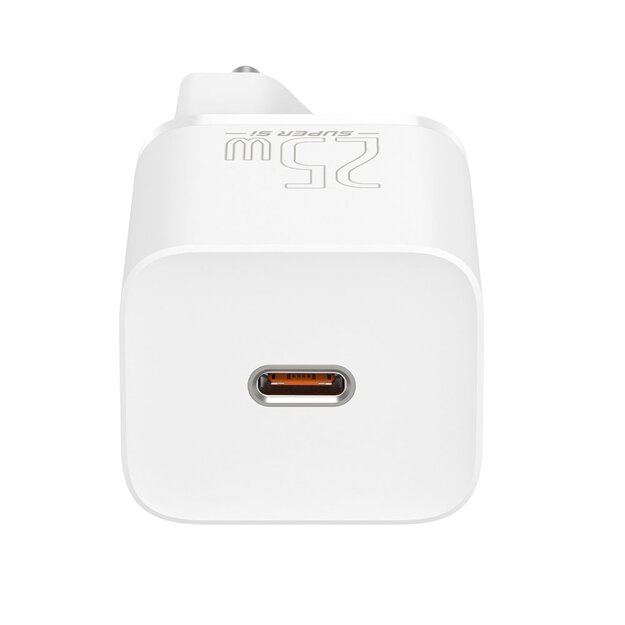 Baseus Super Si 1C fast wall charger USB Type C 25W Power Delivery Quick Charge white (CCSP020102) 5