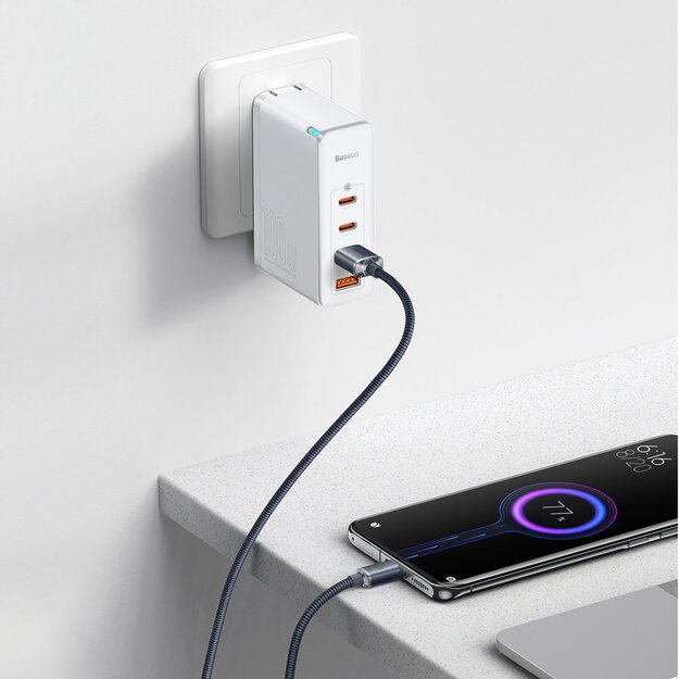 Baseus Crystal Shine Series cable USB cable for fast charging and data transfer USB Type A - USB Type C 100W 2m black (CAJY000501) 10