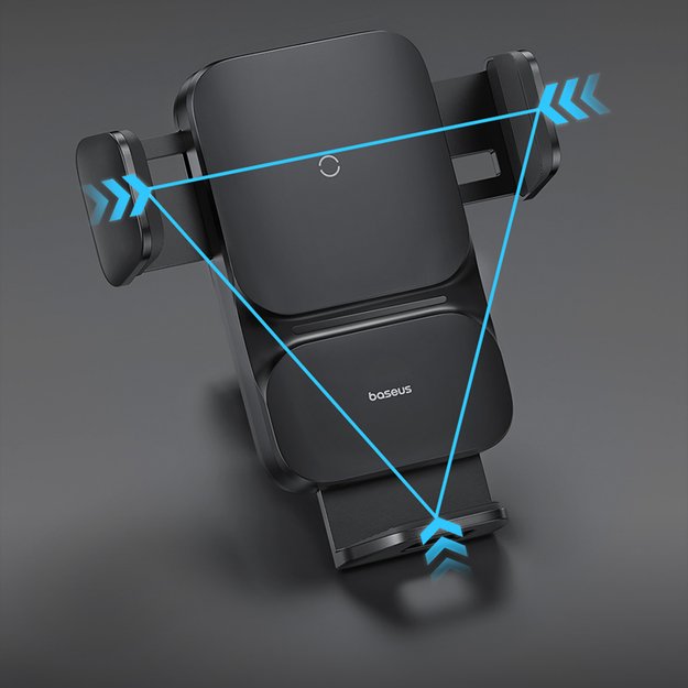 Baseus Wisdom Inductive Charger Car Phone Holder for Grille Black (CGZX000001) 14