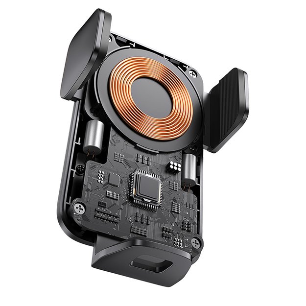 Baseus Wisdom Inductive Charger Car Phone Holder for Grille Black (CGZX000001) 5