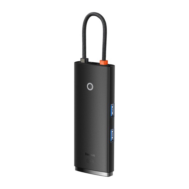 Baseus Lite Series multifunctional HUB USB Type C - 2 x USB 3.0 / USB Type C PD / HDMI 1,4 / SD / TF black (WKQX050101) 8