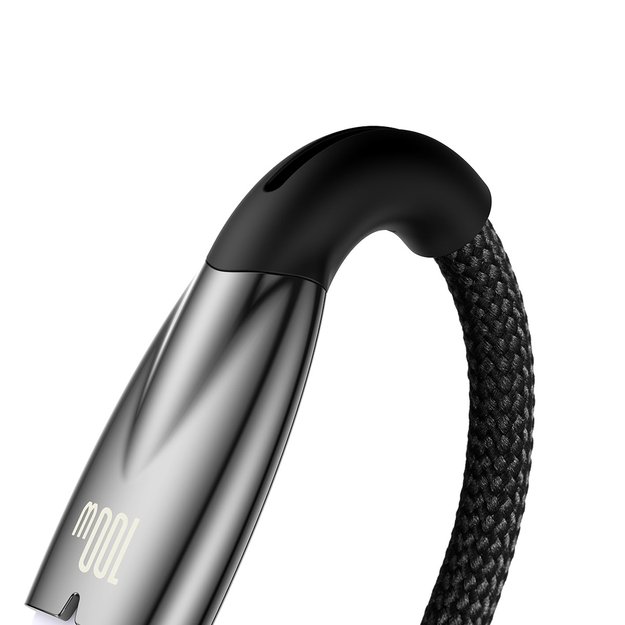 Baseus Glimmer Series Fast Charging Cable USB-A - USB-C 100W 480Mbps 1m Black 9