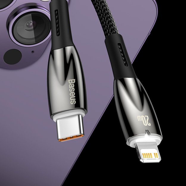 Baseus CADH000101 Lightning - USB-C PD cable 20W 480Mb/s 2m - black 10