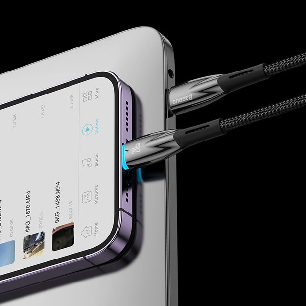 Baseus CADH000101 Lightning - USB-C PD cable 20W 480Mb/s 2m - black 20
