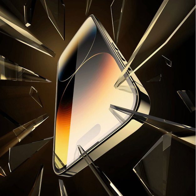 Baseus Full Screen Tempered Glass for iPhone 14 Pro Max with Speaker Cover 0.4mm + Mounting Kit 7